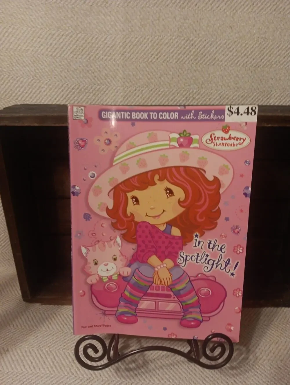 Strawberry Shortcake Gigantic Book to Color with Stickers Y2K Vintage Deadstock